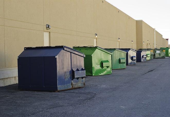 construction debris removed by dumpsters at a job site in Melrose Park, IL